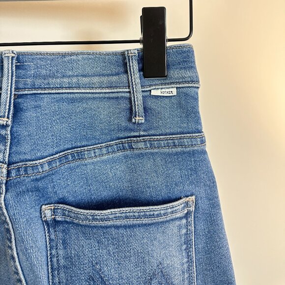 MOTHER The Hustler Roller Patch Pocket Sneak Wide Leg Jeans in Piece By Piece - Picture 9 of 13